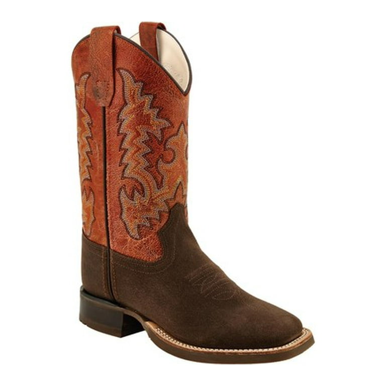 Old West Youth's Broad Square Toe Boots
