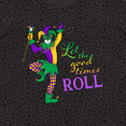 thumbnail image 4 of Inktastic Let the Good Times Roll Mardi Gras Jester Women's Plus Size T-Shirt, 4 of 5