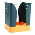 thumbnail image 1 of Basura ajustable puede expandible cubo para dormitorio de baño () amarillo azul, 1 of 7