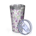 thumbnail image 2 of 16oz Tumblers Pioneer Flower Floral Print Pattern Stainless Steel Vacuum Insulated Double Wall Travel Tumbler Cups Mug with Lid and Straw,Cleaning Brush for Coffee,Tea, 2 of 4