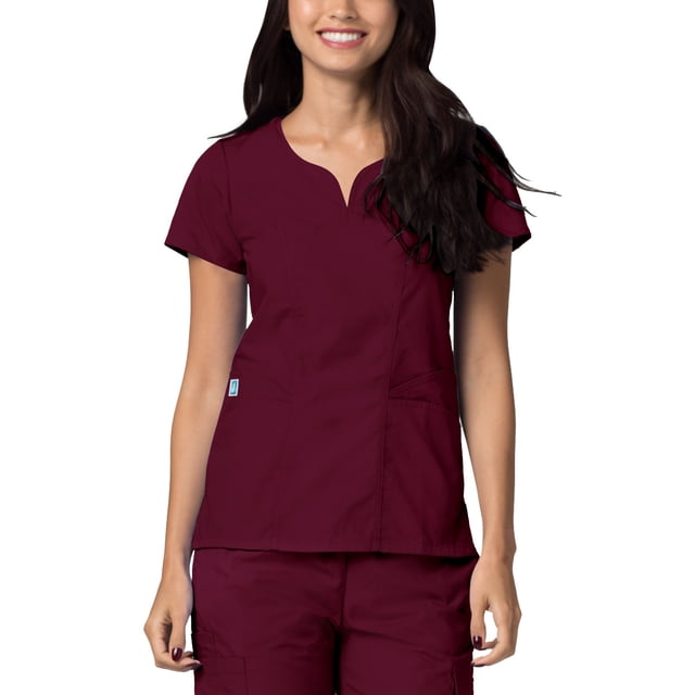 Adar Universal Scrubs For Women - Curved Glamour Scrub Top