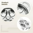 thumbnail image 4 of 4 Pcs Divider Plates, Stainless Steel Panda Plates with Dividers for Picky Eaters, Lunch, Camping, Dishwasher Safe, 4 of 6