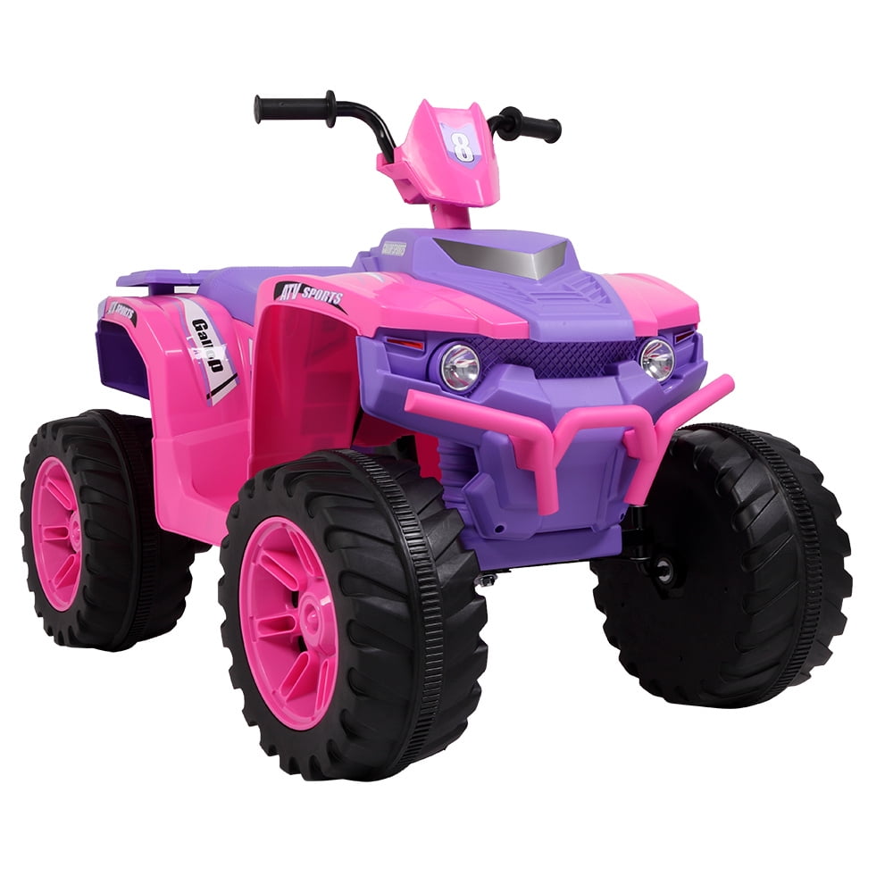 Kepooman Kids ATV, 12V Battery Powered Electric Vehicle with Suspension and 4 Wheels, 2 Speeds for Boys & Girls Gift, Pink & Purple Kepooman Kids ATV, 12V Battery Powered Electric Vehicle with Suspension and 4 Wheels, 2 Speeds for Boys & Girls Gift, Pink & Purple