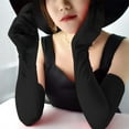 thumbnail image 5 of Adult Over Elbow Stretch Long Spandex Opera Gloves, Black, 5 of 7