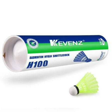 KEVENZ 12-Pack Advanced Nylon Feather Shuttlecocks,77 Grains-High Speed Badminton Balls