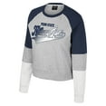 thumbnail image 2 of Women's Colosseum Heather Gray Penn State Nittany Lions Katinka Rhinestone Scoop Neck Pullover Sweatshirt, 2 of 3