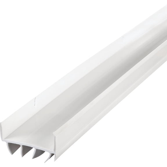 M-D Building Products 06528 36 in. White Vinyl U-Shape Screw-on Under Door Seal