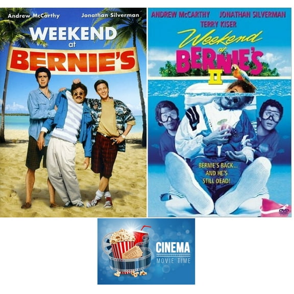 Weekend at Bernies 1 One & 2 Two 2 DVD Set Includes Bonus Movie Art Card