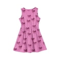thumbnail image 4 of Ruyang Casual Dresses for Teen Girls Bow Print Crewneck A Line Swing Dresses Summer Beach Lightweight Sleeveless Sundress, 4 of 4