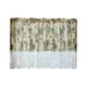 thumbnail image 2 of pstuiky Cortinas estampadas con flores, con borde de encaje y diseño escalonado para ventanas, ideales para cocinas, baños y cafeterías., 2 of 6
