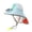 Blue, variant on LRen Tea Party Hats Summer Sun Hat for Kids with Neck and Built-in Fan UPF 50 Outdoor Adventure Pink