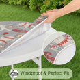 thumbnail image 5 of Baseball Silhouette Pattern Round Fitted Tablecloth with Elastic Edge,Dining Table Cover Waterproof,Outdoor Round Tablecloth for Camping,Dining,Indoor and Outdoor, 5 of 7