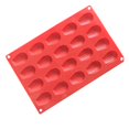 thumbnail image 1 of 20 Holes Cake Mould Tray Silicone Shell Dessert Bakeware Non Stick Tool Red,baking And Cooking Utensils(1pc) Niuniu, 1 of 5