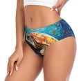 thumbnail image 2 of Balery Colorful Underwater Sea Turtle Ropa Interior de Algodón para Mujer con Dibujo – Braguitas Cómodas y Elásticas, Estilo Clásico-Large, 2 of 6