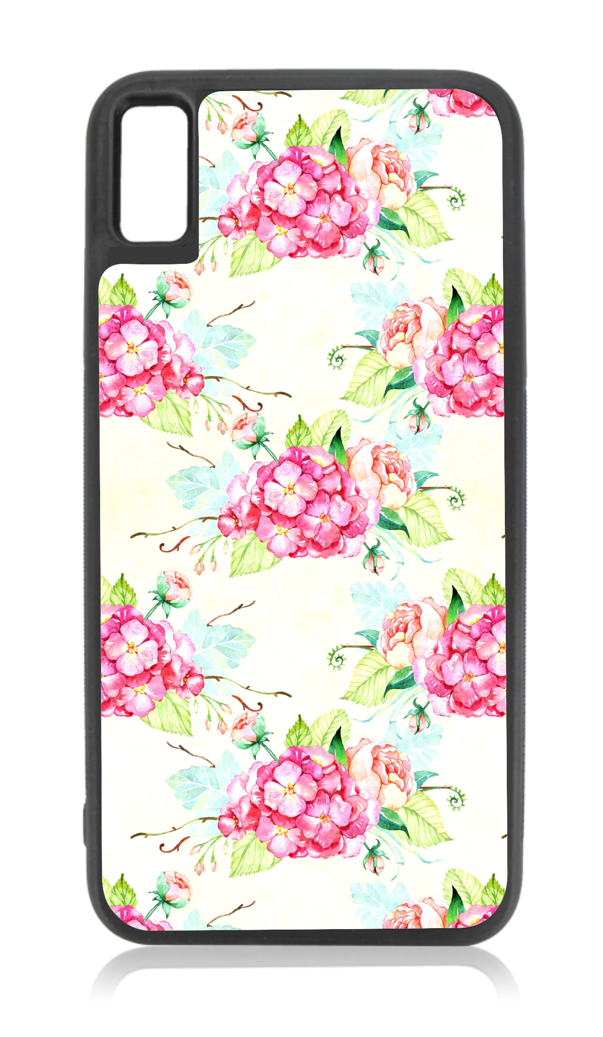 Download Watercolor Floral Pink And Peach Rose Bouquet Flowers And Leaves Design Flower Leaf Pattern Print Compatible With Iphone 12 Pro Max Case Black Walmart Com Walmart Com