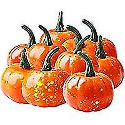 10 Mini calabazas artificiales YONGSHENG decoraciones de Halloween para jardín 10 uds