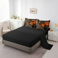thumbnail image 3 of Basketball Queen Comforter Set with Sheets Sports Bedding Sets Teen Sport Game Ball Theme Bed in a Bag Basketball Decor Bed Set Bedroom Sports Sheets 7 Pcs Black Orange, 3 of 5