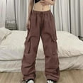 thumbnail image 3 of Kureaily Cargo Pants Women Baggy Pants Woman Mutil Pockets Loose Fit Casual Pants for Women, 3 of 5