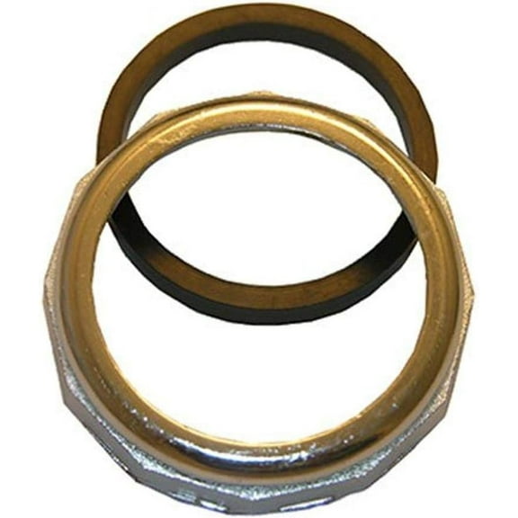 Lasco Fittings Slip Joint Nut With Washer Chrome - 1-1/2-Inch O.D, Silver