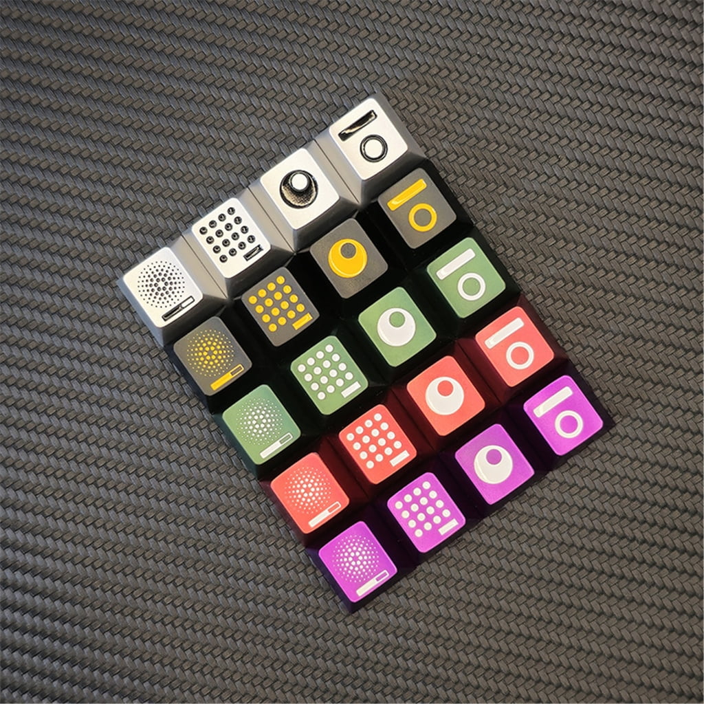 Aluminum Keycaps Featuring Enamel Finish Color Optional for Gaming Keyboards