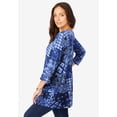 thumbnail image 2 of Jessica London Women's Plus Size Swing Tunic Oversized Long Blouse, 2 of 6