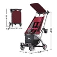 thumbnail image 2 of Beberoad Love R1 Auto-Folding Ultra Lightweight Travel Stroller for Airplane, Compact Strollers for Babies and Toddlers Aged 6-36 Months, Only 11.5 lbs, Can Combine into a Double Stroller, Red, 2 of 7