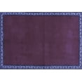 thumbnail image 1 of Ahgly Company Machine Washable Indoor Rectangle Abstract Blue Contemporary Area Rugs, 5' x 7', 1 of 4