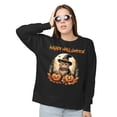 thumbnail image 2 of Happy Halloween Scottish Fold Witches Hat Pumpkin Carving Sweatshirt Unisex Merch Cat Lover Kitten Owner Gifts - 02019, 2 of 6