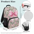 thumbnail image 7 of Pzuqiu Camo Pink Bow 17 Inch Kids School Backpack for Students Ages 6-18 Elementary Backpack with Adjustable Breathable Straps Large Capacity Lightweight Schoolbag for Back to School, 7 of 7