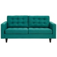 thumbnail image 2 of Modway Empress Upholstered Fabric Loveseat in Teal, 2 of 4