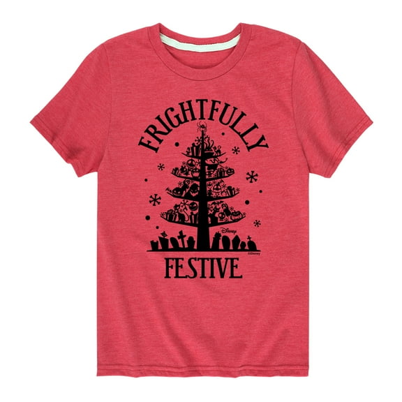 The Nightmare Before Christmas - Frightfully Festive - Toddler And Youth Short Sleeve Graphic T-Shirt
