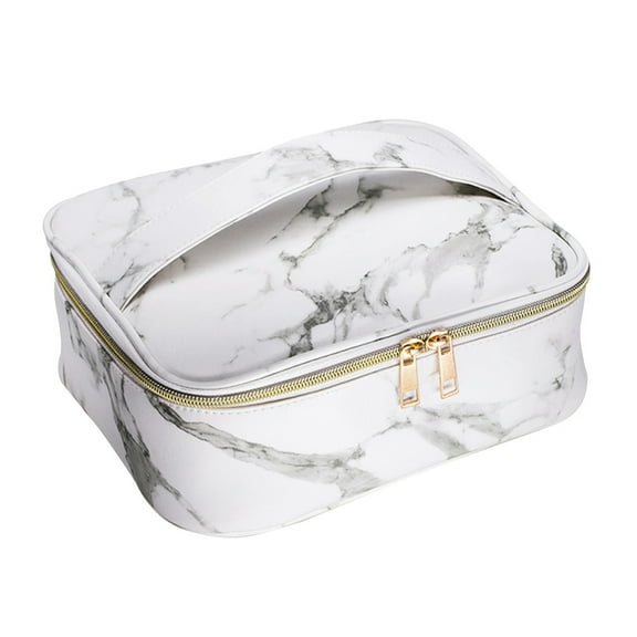 Marble Pattern Cosmetic Makeup Pouch Travel Bag Multifunction Portable Toiletry Bag