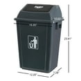thumbnail image 2 of Kekow 13 Gallon Plastic Garbage Can with Lid, Gray Trash Can, 4-Pack, 2 of 9