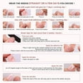 thumbnail image 6 of 24Pcs Red French Tip Fake Nails Long Square Press on Nails pink Full Cover Glue on Nails with 3D Flower and Rhinestones Designs False Nails Gold Metallic Heart Acrylic Nail for Women, 6 of 6