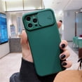 thumbnail image 1 of Funda protectora a prueba de golpes para lente de cámara deslizante para iPhone 13 12 Mini 11 Pro XS Max XR 7 8 Plus SE2020 funda blanda de Color sólido caramelo Tan Jianjun unisex, 1 of 2