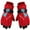 Red, variant on Kids Children Ski Gloves Winter Snow Gloves Waterproof Winter Warm Glove for Snowboarding, Sledding, Dinosaur Print Warm Cold Cotton Gloves