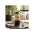 thumbnail image 4 of Modern Glass Vase for Living Room and Home Decor Accent - Decorative Flower Vase for Bookshelf, Bedroom or Office Decor Display - Elegant House Surface Display and Table Styling - 13", Black & Gold, 4 of 13