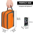 thumbnail image 4 of Toiletry Bag for Women Men Hanging Travel Dopp Kit Lightweight Water Resistant Small Shaving Bag Bathroom Cosmetic Organizer for Toiletry Bag for Ladies , Orange, 4 of 8