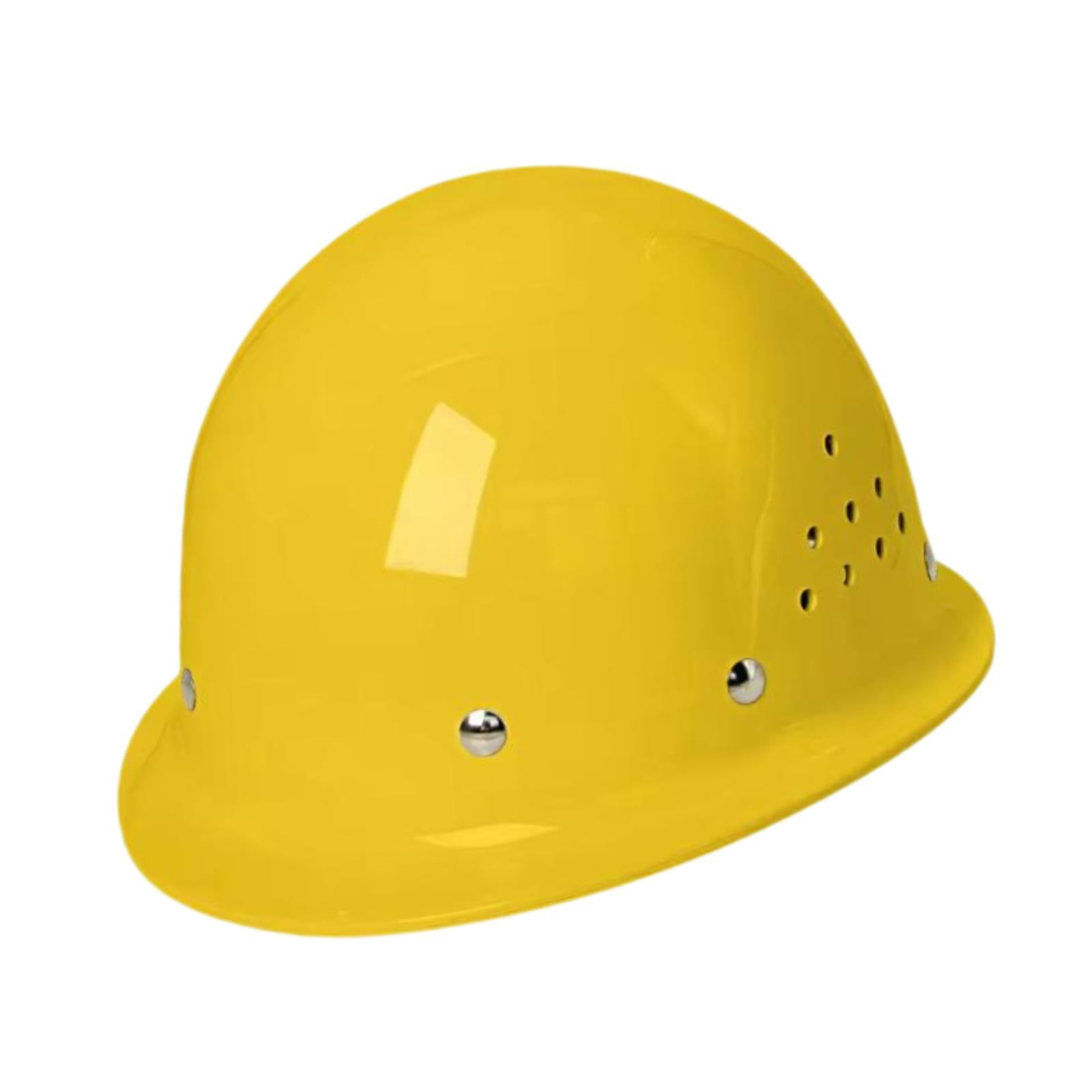 Zxpjkyu Hard Hat Sturdy Breathable Thickened Work Helmet for Climbing Outdoor Adults Yellow