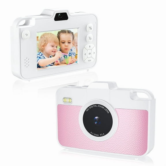 New pink cute digital camera - ideal gift for birthday celebrations, suitable for travel, students and campus use, portable design