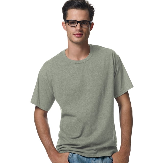 Hanes ComfortBlend EcoSmart T-Shirt à Col Ras du Cou pour Hommes, P, Vert Délavé