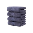thumbnail image 2 of JASKFLY Solid Color Cotton Towel Four Pack Household Absorbent Face Towels 35x78cm Blue Set, 2 of 9