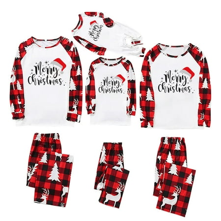 

Christmas Family Pajamas Matching Sets Xmas Elk Reindeer Print Family Christmas Matching Sets Loungewear Outfits