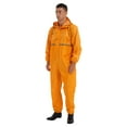 thumbnail image 2 of Jowowha Mens Waterproof Jumpsuit One Piece Reflective Strip Motorcycle Rainsuits and MudStopper Yellow 175/XL, 2 of 7
