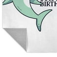 thumbnail image 5 of CafePress - Shark Birthday - 3'x5' Decorative Area Rug, Fabric Throw Rug, 5 of 5