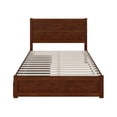 thumbnail image 4 of AFI NoHo Wood Twin XL Bed with Footboard and 2 Drawers in Walnut, 4 of 15