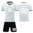 thumbnail image 1 of Custom Football Kit Set for Adult and Child, Name Number Team Logo DIY Family Match Personalized Jersey Shirt Shorts Set, Dad and Son Matching Outfits White M, 1 of 6