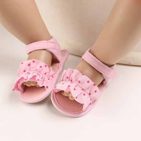 

Toddler Kids Baby Boys Girls Star Rubber Sandals Non-Slip First Walking Shoes