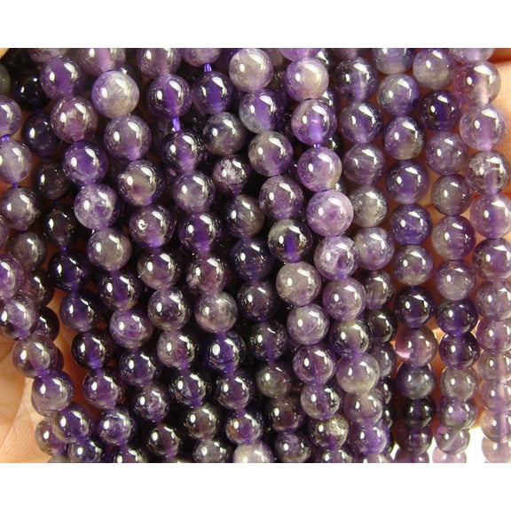 12mm Amethyst Round Beads Genuine Gemstone Natural Jewelry Making