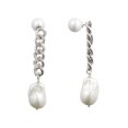 thumbnail image 1 of Baroque Pearl Chain Drop Earrings, 1 of 3